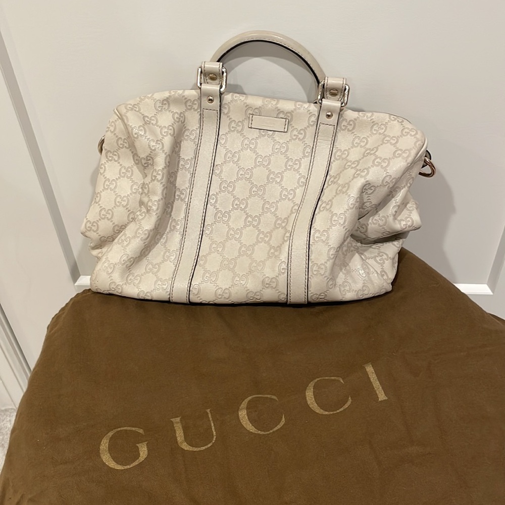 Authentic Gucci Handbag Off White